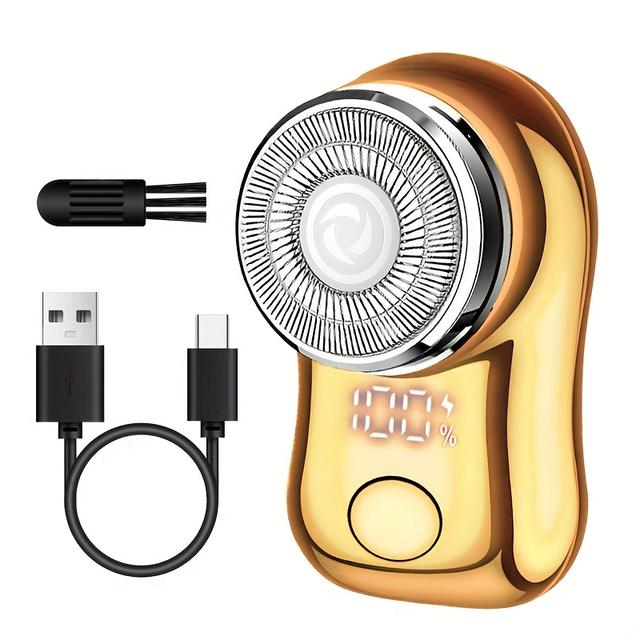 TEMU Men's Electric Shaver, Usb Charging, Digital Display Function, Compact And Portable, Suitable For Business Trips, A Holiday Gift For Men