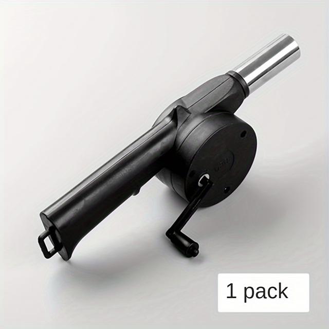 TEMU Portable Hand-operated Blower For Bbq, Camping, And Fire Making - Efficient And Easy-to-use Stove Accessory Christmas Gift