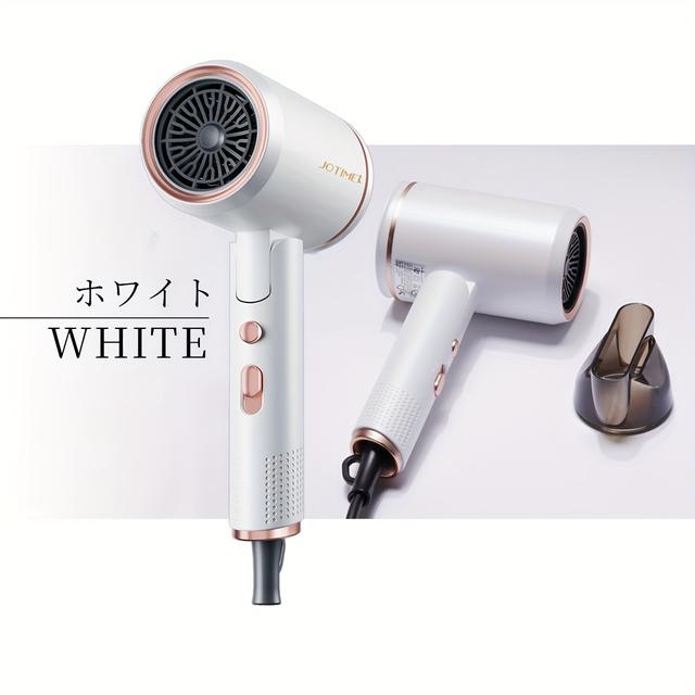 TEMU 2025年新型折りたたみヘアドライヤー 1300W 高風速・3段階調節 静音ミニネガティブイオン 過熱保護 軽量携帯用 家庭・サロン・ビジネス旅行に最適 PSE対応 完璧なギフト