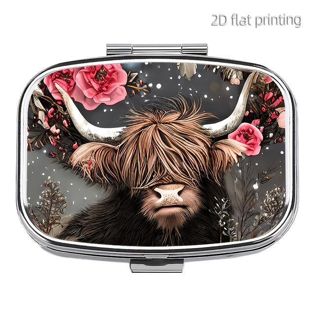 TEMU A Pill Box That Holds 1 Eye, Featuring 2 Compartments - Portable, Safe, Easy To Clean, Perfect For Wallets And Travel, Making It An Ideal Gift For Health Enthusiasts