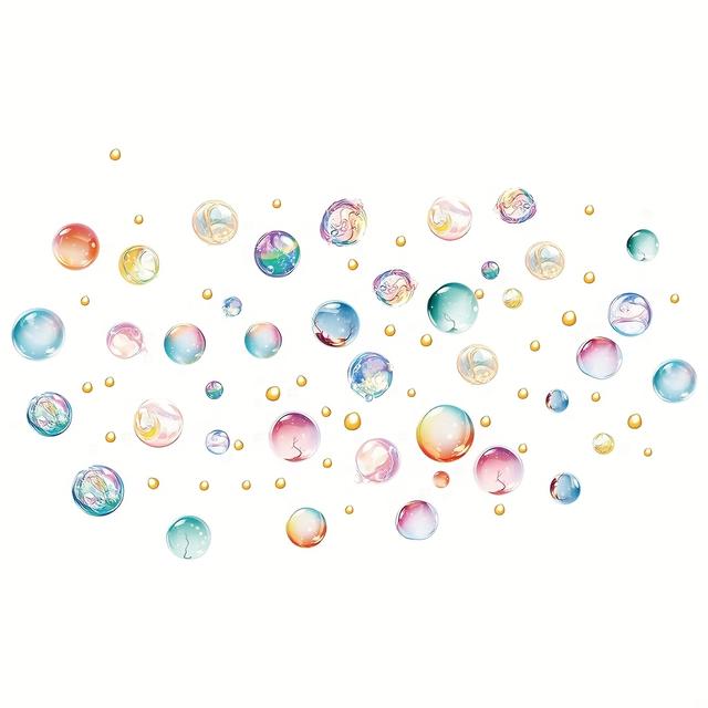 TEMU 2 piezas de pegatinas de pared de color perla , autoadhesivas y removibles de PVC para , dormitorio, baño y otras paredes de