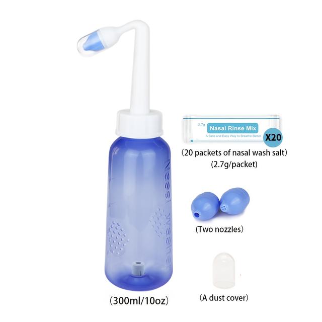 TEMU 300ml Nasal Irrigation Bottle With 10oz Of Packets