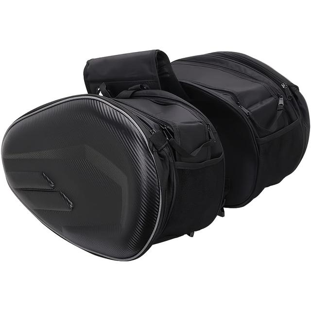 TEMU Moquetas para Motocicleta, Maletas de Viaje para Moto Capacidad Expansible 36L-58L Par