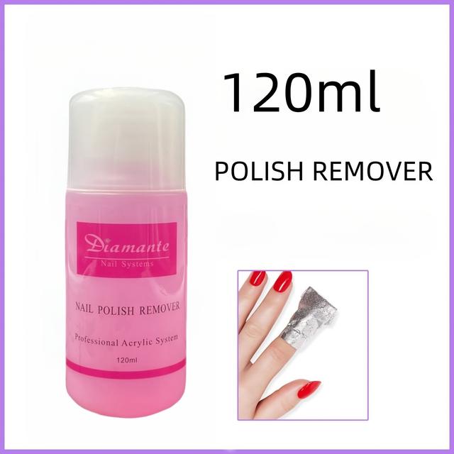 TEMU 120 مل / 4 أونصة سائلة - مزيل طلاء الأظافر الجل لإزالة المكياج بسهولة وسرعة، سائل مزيل جل الأظافر الأكريليك من مستوى الصالون لإزالة طلاء الجل بسرعة وبلا مجهود