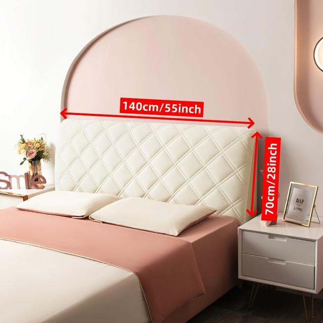 TEMU 1 Luxus Klassische Gesteppte Kopfteilabdeckung, Superweicher und Bequemer Vollgröße Waschbarer Polyesterstoff Reaktiver Druck Maschinen- oder Handwäsche