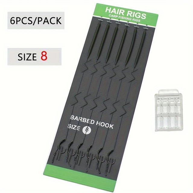 TEMU The 6pcs Carp Fishing Rig Hair Rigs Are Secured On , And Have With . Please Does Not Make A Misjudgment