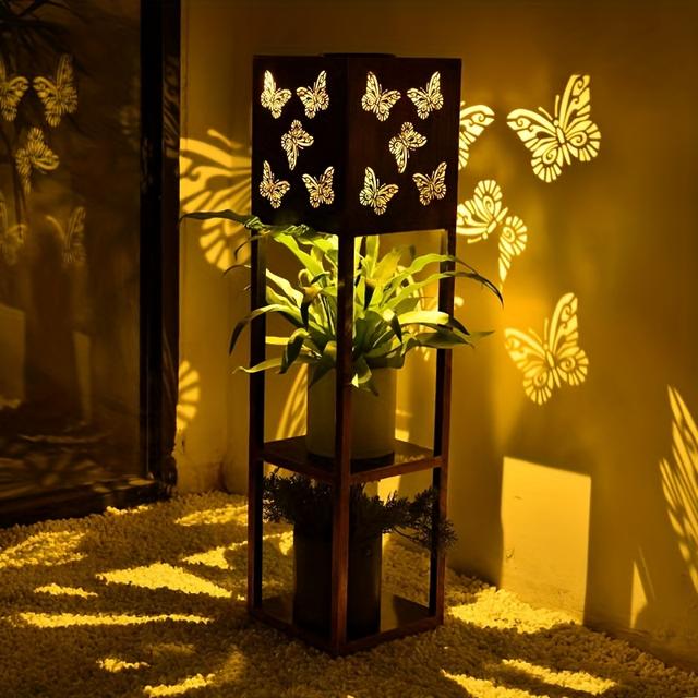 TEMU Solar-powered Outdoor Lanterns For Garden Decoration, Enhancing The Ambiance With Plant Lights And Landscape .