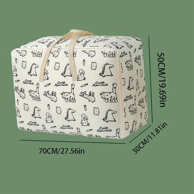 TEMU Organizador de Roupas e Cobertores para Armazenamento, Bolsa para Mudança e Viagem, Organizador de Bagagem Estudantil, Armazenamento Sob a Cama