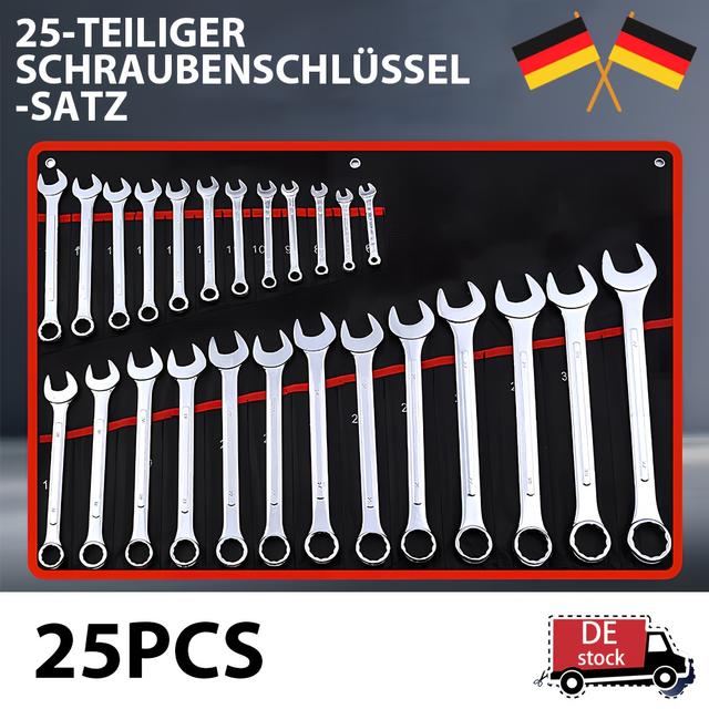 TEMU Kit d'outils de réparation 25 pièces, jeu de clés à cliquet à douille