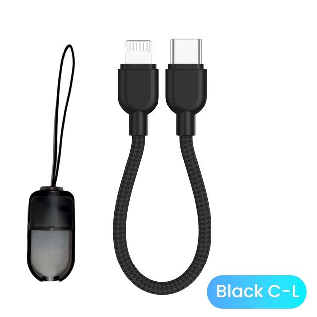 TEMU Transparent Cable Organizer For Iphone, Type-c To Lightning Connector, Compatible With Phone And Power Bank Charging