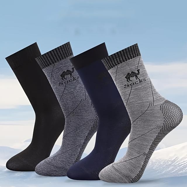 TEMU Pánské ponožky - 4 páry ultratenkých, prodyšných, snadno udržovatelných a odolných