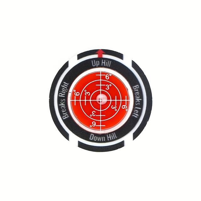 TEMU High-precision, Golf Ball Marker Made Of Abs Material, Featuring Reading Aid Level, Mark - Enhance Your Putting Game