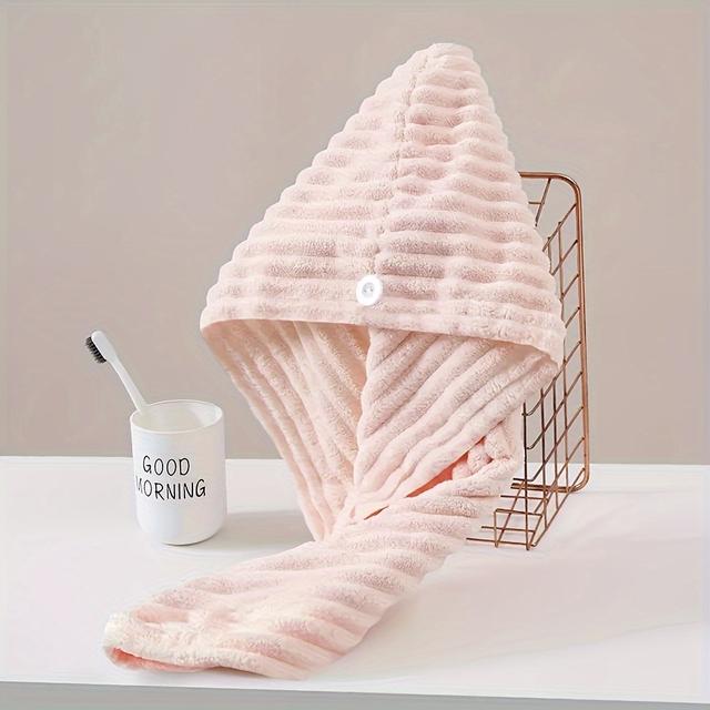 TEMU Ny Hår Tvätt- och Torkmössa för Kvinnor, Absorberande och Snabbtorkande, Hårhandduk utan Blåsning, och Hårhandduk