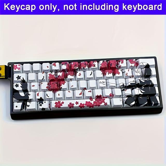 TEMU Side-engraved Translucent Keycaps Made Of Pbt, Suitable For With Sublimation Technology