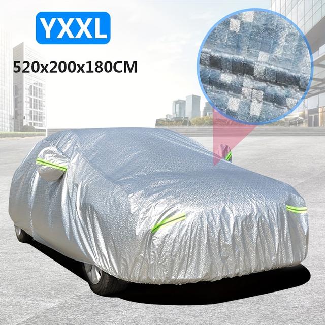 TEMU 3-layers Premium Truck Car Cover Waterproof All Weather Weatherproof Uv Sun Protection Snow Dust Storm Resistant Outdoor Exterior Full Padded Car Cover With Straps 5 Size