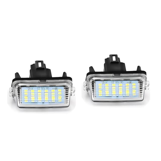 TEMU 2pcs White Led License Number Plate Light For 2012-2017 Camry 2014-2018 Highlander 2013-2018 Avalon 2012-2019 Yaris 2012-2019 Prius C 18-smd White Leds Can-bus