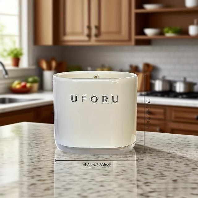 TEMU Stijlvolle Eetstokjeshouder met Bestekvakken, Afneembaar en Makkelijk Schoon te Maken Ruimtebesparend Wandmontage Ontwerp