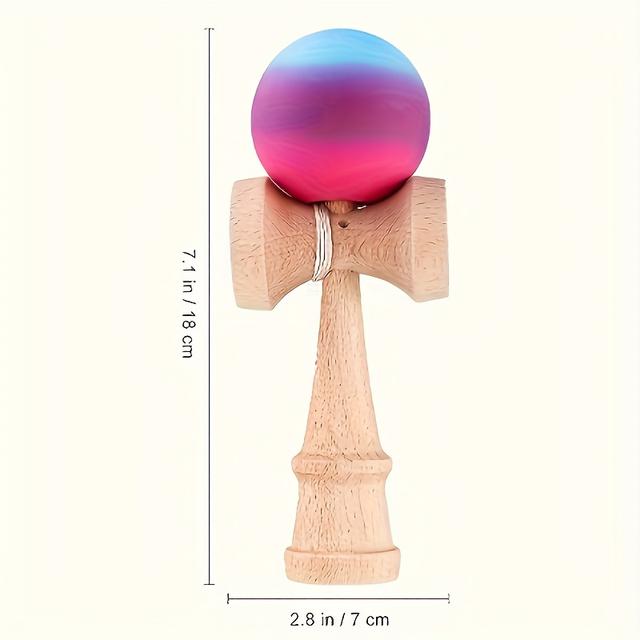 TEMU 1pc Sword Ball, Sword Ball, Trick Ball, Kendama, Outdoor Sports Ball, Beginner Professional Sword Ball, Hand Eye Coordination Ball Tool, Balance Ball