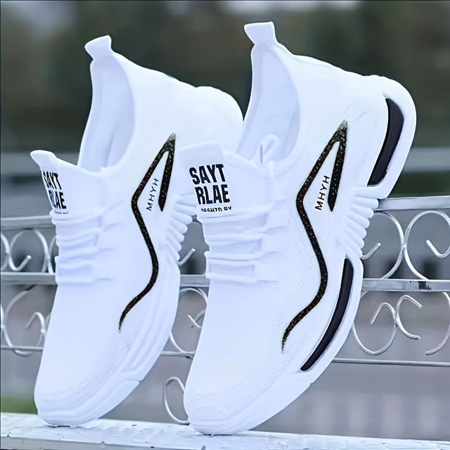 TEMU Sneakers, Men's Shoes, Men's Road Running Shoes, Lightweight, Simple, Stylish, Comfortable, And Versatile. Suitable For Outdoor , Parties, Gatherings, Travel, And Strolling