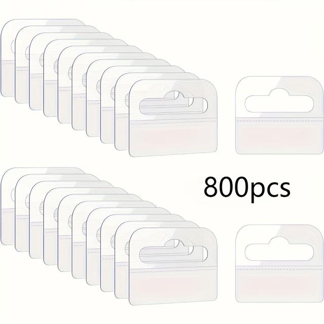 TEMU 100/200/300/600/800pcs Plastic Hooks, Self-adhesive Socket Hangers, Heavy Duty Display Labels, Suitable For Retail, Unfinished Surface, Ideal For Small Stores