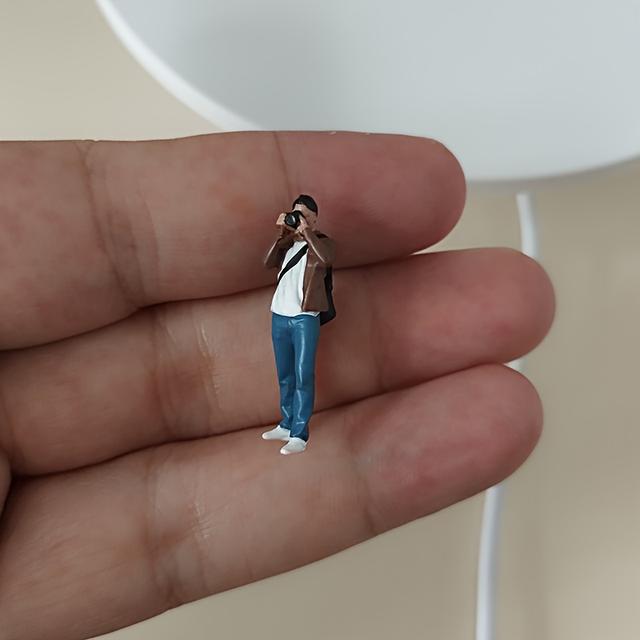 TEMU 1/64 Scale Photography Enthusiast Miniature Model - High-precision Abs Plastic Model, Suitable For Adult Collectors And Gifts, Blue - 18 And Above
