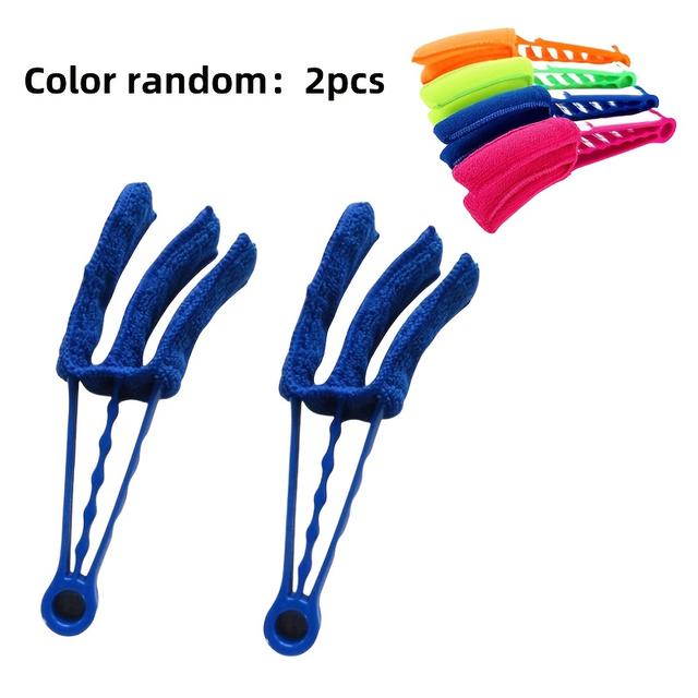 TEMU 2pcs Shutter Cleaning Brush, Sanitary Cleaning Brush, Household Cleaning Brush, Car Air Conditioning Outlet Dust Brush
