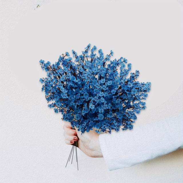 TEMU 12 Bundles Babys Breath Silkly Artificial Decorations For Home Decor Wedding Party Decoration Bouquets Diy Garden ( 12pcs)