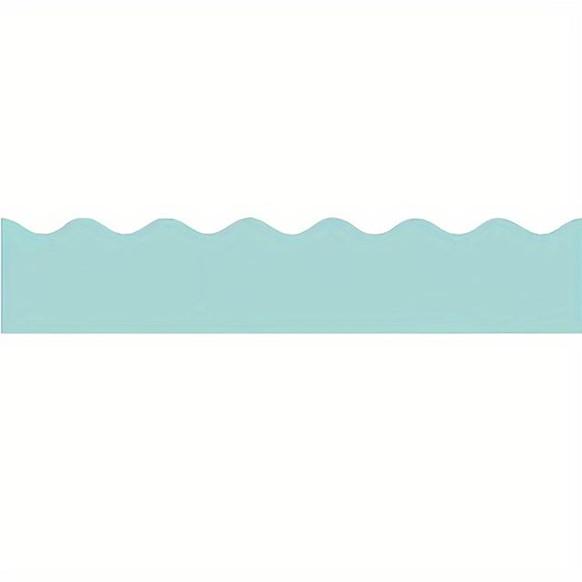 TEMU 1 de Festoneado en Colores Macarrón Vibrantes para Tableros de Anuncios - 32.8ft de Largo, 2.24in de Ancho Tira de Decoración de Papel, para Decoración de Aulas y Habitaciones, Manualidades DIY