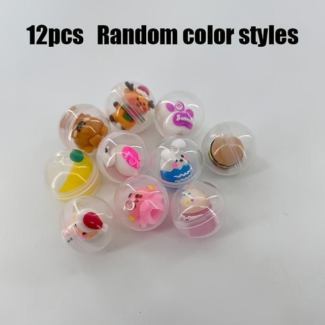 TEMU 12/24/40 Stück Mini Niedliche Kawaii Gashapon Spielzeug – für Kaugummiautomaten, Partygeschenke Überraschungspreise – Geschenke für Kindergarten, Halloween, Thanksgiving, Weihnachten Ostern