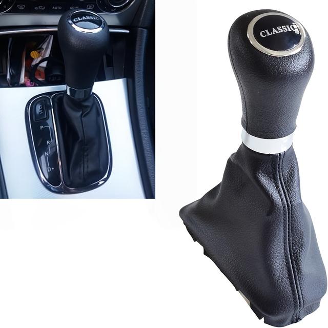 TEMU Gear Shift Knob For W203 W209 Classic At Car Stick Gear Knob Leather Boot