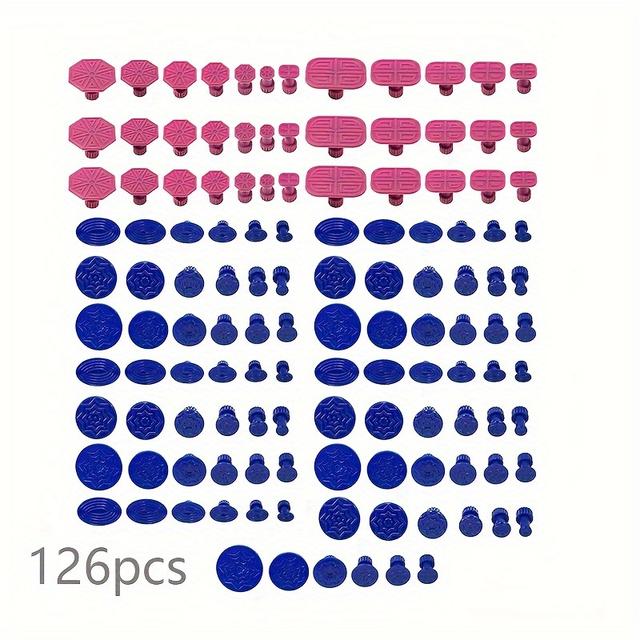 TEMU Нові клейкі вкладки для витягування, набір інструментів для безфарбового ремонту вм’ятин, клейкі вкладки для витягування вм’ятин