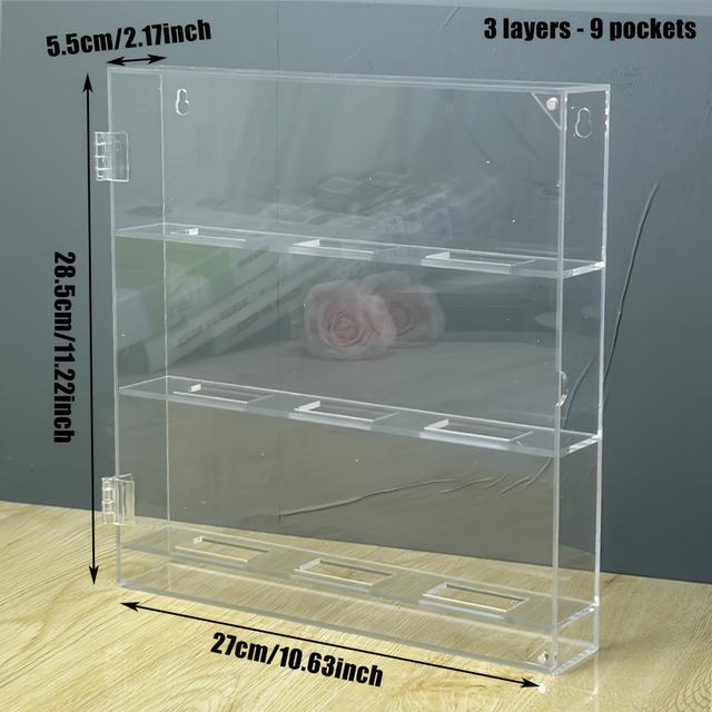 TEMU Eishockey Vitrine, Wandmontierte Hockey Display Box, Acryl Box für Eishockey Sammlerstücke