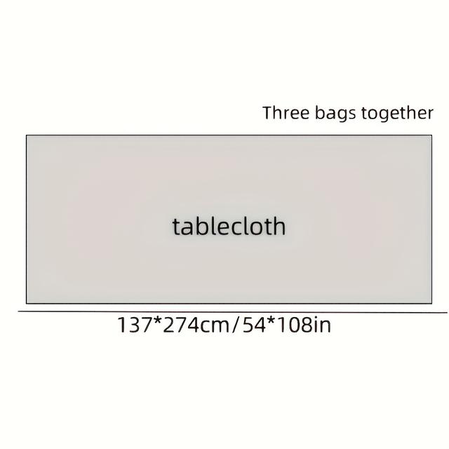 TEMU 【3枚セット】クリスマス テーブルクロス パーティー デコレーション - メリークリスマス サンタクロース ブ 使い捨てプラスチック テーブルクロス、 長方形 テーブルクロス クリスマスホリデー 冬のパーティー用品に最適、54X108インチ