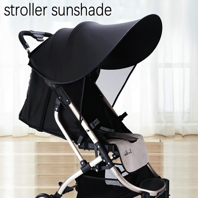TEMU Stroller Sunshade - Durable Polyester, Full Coverage Canopy For Travel