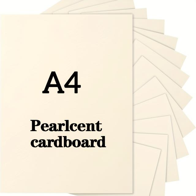 TEMU 25 Sheets A4 Pearlcent Cardstock - 230gsm Heavyweight Craft Paper For Wedding Invitations, Scrapbooking, And Card Making, Craft Projects | Elegant Appearance | , Paper Craft Supplies