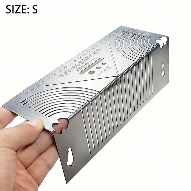 TEMU New Metal Marking Tool With Adjustable Angle Measuring Tool For Welding And Pipe Cutting 90° Angle Arc Marking Tool For Precise Marking