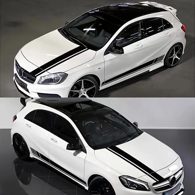 TEMU 3pcs/set Car Vinyl Stickers, Car Hood Engine Sticker,hood Stickers, Decorative Stickers, Door Stripe Stickers, Auto Accessories,stickers Only, Pattern Stickers,