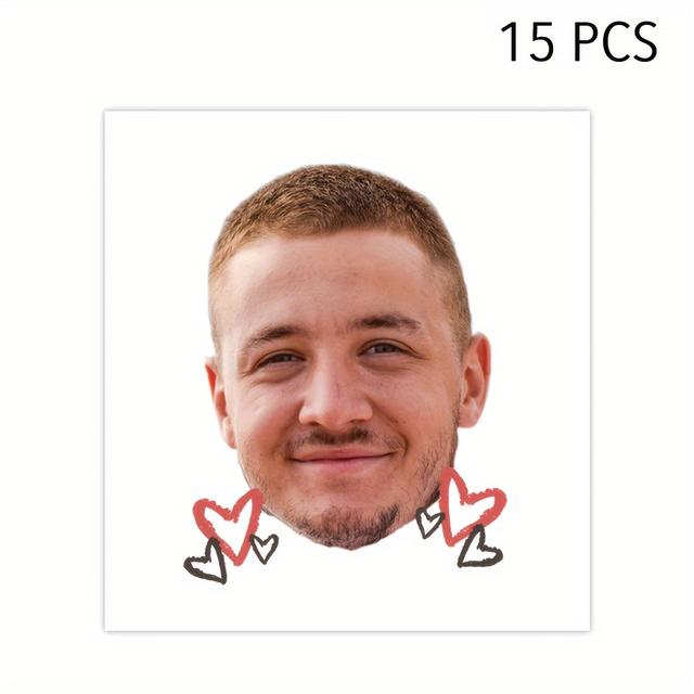 TEMU Custom Tattoos Party Tattoos, Personalized Temporary Tattoos With Photo Face For Birthday Party Wedding Bride Groom Decor, Fun Party Favors