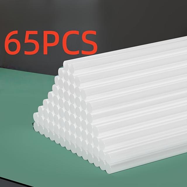 TEMU 65 Stück 11 mm * 100 mm Hochleistungs-Schmelzklebestifte, kompatibel mit den meisten Klebepistolen, vielseitig einsetzbar für Bastelarbeiten und Zuhause, mit ausgezeichneter Haftung