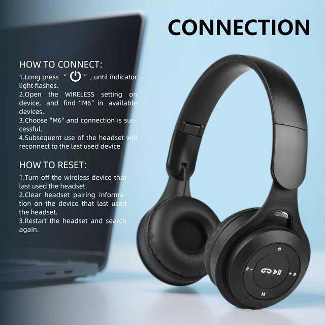 TEMU Over-ear Wireless Headphones, Ultra-long , , Hifi , Studio-grade Audio Quality, Stable Signal, Suitable For Tablets, Mobile Phones, Movies, Tv, Videos, Games, Sports, Gift