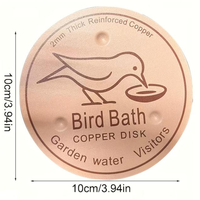 TEMU 1pc Heavy-duty Bath Tray With 3-point Sturdy Support - Compatible For All Outdoor Bird Bath Bowls, Water Tray For Garden, Balcony, Bird Feeders & Nesting Areas - Bird Lovers Outdoor Accessory