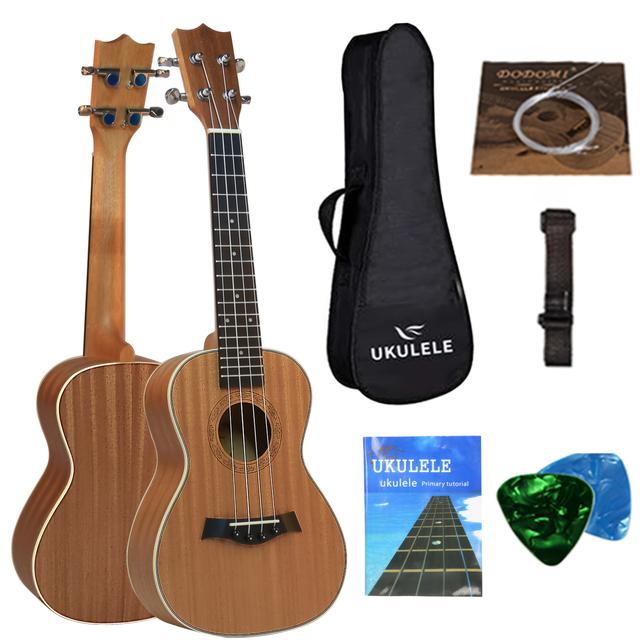 TEMU Ukulele de 23 polegadas Adequado para Iniciantes, com Acabamento Branco, um Presente Musical e uma Pequena Guitarra Havaiana de 4 Cordas