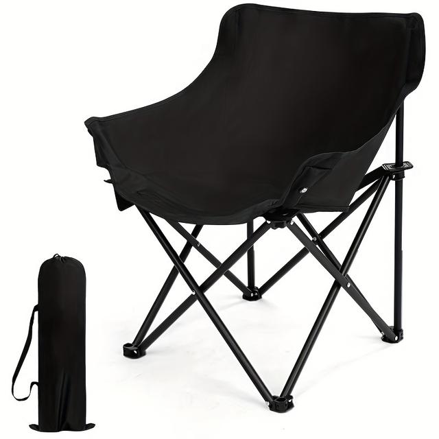 TEMU Portable Folding Chair With A Carry Bag, Ultra-lightweight Design Ideal For Fishing And Picnics, And A Lightweight Chair Perfect For Camping.