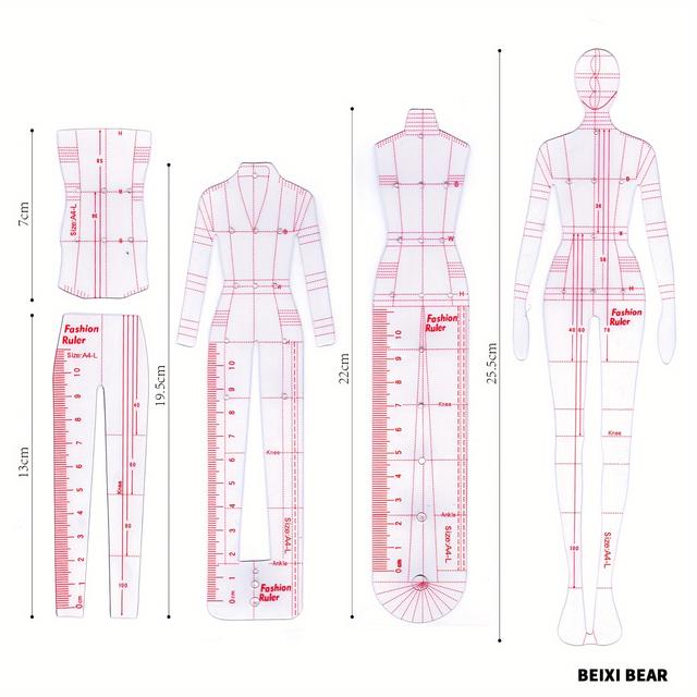 TEMU de ropa de mujer con del cuerpo humano, plantilla de de a