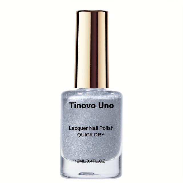 TEMU Metallic Nail Polish, Silver Electroplated Finish, No-bake Quick-dry Formula, Chrome Glossy Coating, Salon-quality Manicure, Long-lasting And Convenient