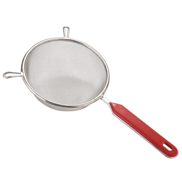 TEMU Multi Functional Kitchen Mesh Screen - Ergonomic Baking Flour Sieve, Multifunctional Kitchen Filter Screen, Durable And Dishwasher Washable