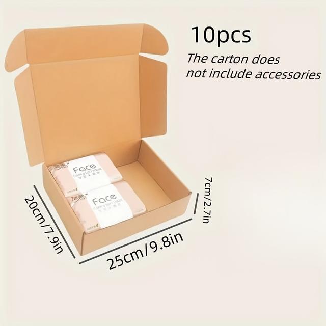 TEMU 10/15/20 Marrón 9.7x7.7x2.7/7.8x4.3x1.57/11.4x7.9x2 pulgadas opcional, buzón de , de embalaje, corrugada, empaque para regalos artesanales empresariales, de regalo para Navidad y Halloween