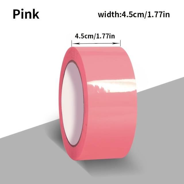 TEMU Pink Packing Tape | Vibrant Color, High , Durable, Ideal For Party Decorations, Sealing, Warehouse Packing, Gift Box Wrapping, Office Document Enclosure, Small Item Tying, Versatile Use