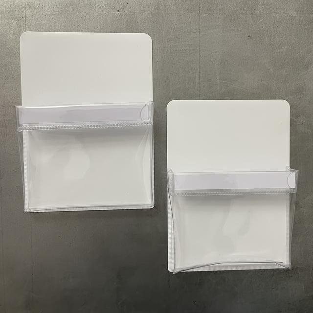 TEMU 2pcs Vibrant Magnetic Storage Pouches - No-drill, Strong Magnet Whiteboard Marker & Eraser Organizer, Plastic Pen Holders For Dry Erase Boards, Fridge, Home Office & Classroom