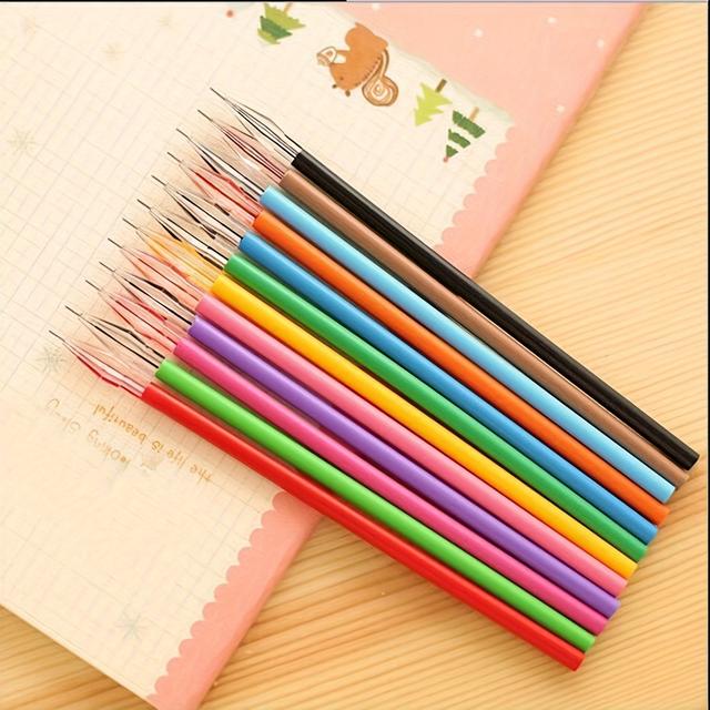 TEMU Juego de 12 colores para Bolígrafos en Forma de Caramelo Fresco, para Cuaderno, Multicolores de 0.5mm